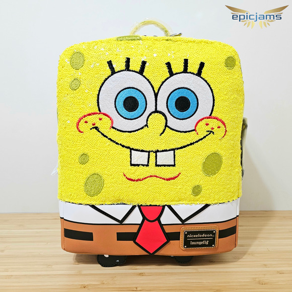 Loungefly Nickelodeon SpongeBob 25th Anniversary Sequin Mini Backpack - Picture 1 of 9